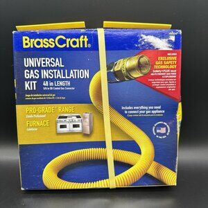 BrassCraft PSC1107 Safety PLUS Gas Installation Kit for Range, Furnace & Boiler